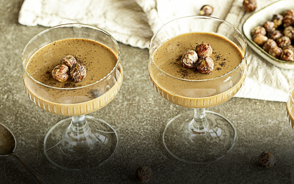 Mousse de caroube et chia Mousse de caroube et chia