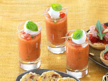 Verrine de gaspacho Verrine de gaspacho