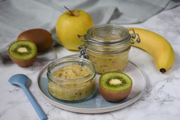 Compote pomme-banane-kiwi Compote pomme-banane-kiwi